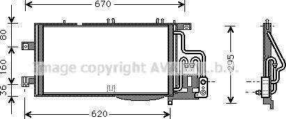 Ava Quality Cooling OL5310D - Конденсатор, кондиціонер autocars.com.ua