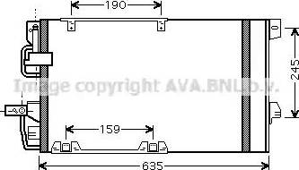 Ava Quality Cooling OL5326D - Конденсатор, кондиціонер autocars.com.ua