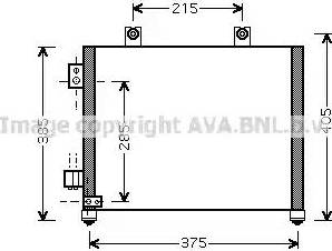 Ava Quality Cooling OL 5342 - Конденсатор, кондиціонер autocars.com.ua