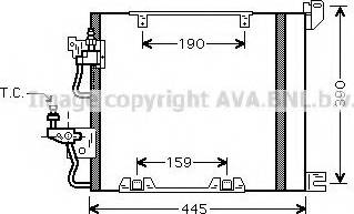 Ava Quality Cooling OL 5368 - Конденсатор кондиционера avtokuzovplus.com.ua