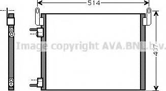 Ava Quality Cooling OL 5452 - Конденсатор, кондиціонер autocars.com.ua