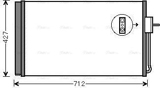 AVA OL5611D - Конденсатор, кондиціонер autocars.com.ua