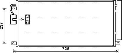 Ava Quality Cooling OL5638D - Конденсатор кондиционера avtokuzovplus.com.ua
