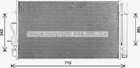 AVA OL5733D - Конденсатор, кондиціонер autocars.com.ua