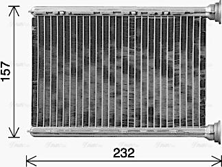 Ava Quality Cooling OL6745 - Теплообменник, отопление салона avtokuzovplus.com.ua