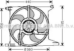 Ava Quality Cooling OL7512 - Вентилятор, охолодження двигуна autocars.com.ua