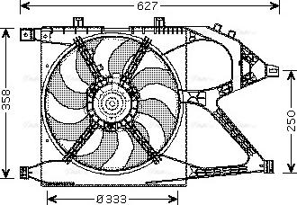 Ava Quality Cooling OL 7519 - Вентилятор, охлаждение двигателя avtokuzovplus.com.ua