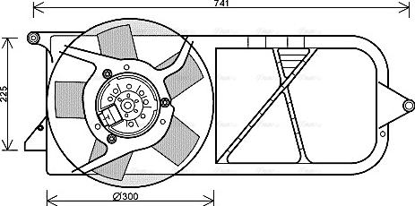 Ava Quality Cooling OL 7537 - Вентилятор, охолодження двигуна autocars.com.ua