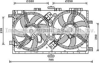 Ava Quality Cooling OL7658 - Вентилятор, охлаждение двигателя avtokuzovplus.com.ua