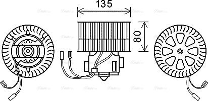 Ava Quality Cooling OL8631 - Вентилятор салону autocars.com.ua