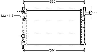 Ava Quality Cooling OLA2150 - Радиатор, охлаждение двигателя autodnr.net