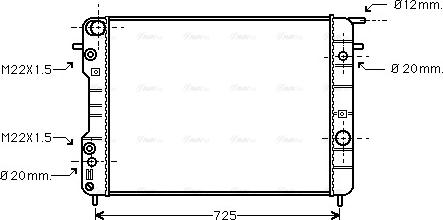 Ava Quality Cooling OLA2247 - Радиатор, охлаждение двигателя avtokuzovplus.com.ua