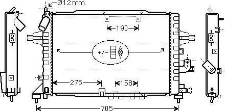 Ava Quality Cooling OLA2365 - Радіатор, охолодження двигуна autocars.com.ua