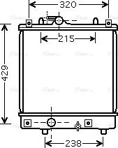 Ava Quality Cooling OLA2382 - Радіатор, охолодження двигуна autocars.com.ua