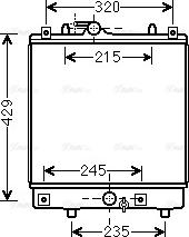 Ava Quality Cooling OLA2542 - Радиатор, охлаждение двигателя avtokuzovplus.com.ua