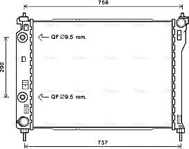 Ava Quality Cooling OLA2626 - Радіатор, охолодження двигуна autocars.com.ua