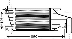 Ava Quality Cooling OLA4417 - Интеркулер autocars.com.ua