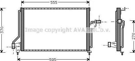 Ava Quality Cooling OLA5209 - Конденсатор, кондиціонер autocars.com.ua