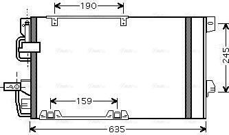 Ava Quality Cooling OLA5326D - Конденсатор, кондиціонер autocars.com.ua