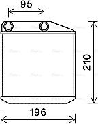 Ava Quality Cooling OLA6676 - Теплообменник, отопление салона avtokuzovplus.com.ua