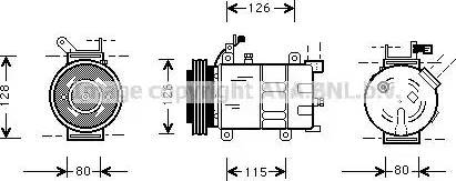 Ava Quality Cooling OLAK021 - Компресор, кондиціонер autocars.com.ua