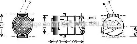 Ava Quality Cooling OLAK427 - Компресор, кондиціонер autocars.com.ua