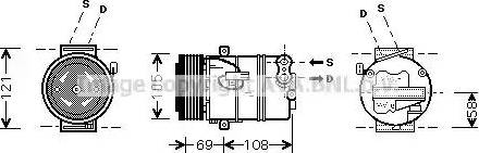 Ava Quality Cooling OLAK430 - Компресор, кондиціонер autocars.com.ua