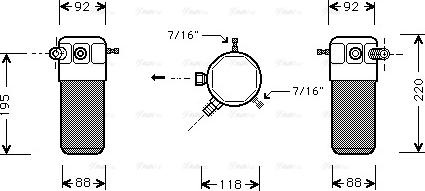 Ava Quality Cooling OL D118 - Осушувач, кондиціонер autocars.com.ua