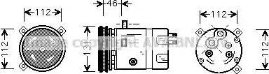 Ava Quality Cooling OL K278 - Компресор, кондиціонер autocars.com.ua