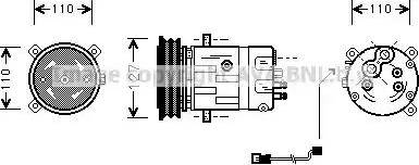 Ava Quality Cooling OL K290 - Компресор, кондиціонер autocars.com.ua