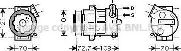 Ava Quality Cooling OL K419 - Компресор, кондиціонер autocars.com.ua