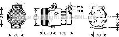 Ava Quality Cooling OL K477 - Компрессор кондиционера avtokuzovplus.com.ua