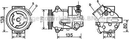 Ava Quality Cooling OL K495 - Компрессор кондиционера autodnr.net