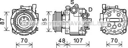 Ava Quality Cooling OLK659 - Компрессор кондиционера avtokuzovplus.com.ua