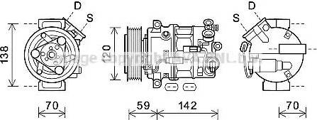 Ava Quality Cooling OLK678 - Компресор, кондиціонер autocars.com.ua