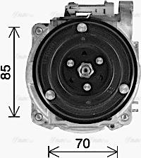 Ava Quality Cooling OLK734 - Компресор, кондиціонер autocars.com.ua