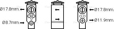 Ava Quality Cooling PE1367 - Розширювальний клапан, кондиціонер autocars.com.ua