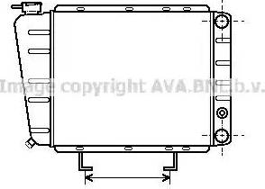 AVA PE2016 - Радіатор, охолодження двигуна autocars.com.ua