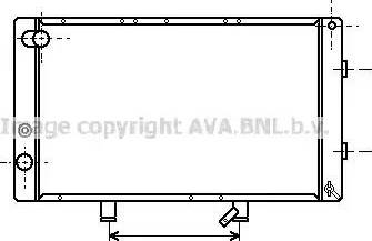 Ava Quality Cooling PE 2040 - Радіатор, охолодження двигуна autocars.com.ua