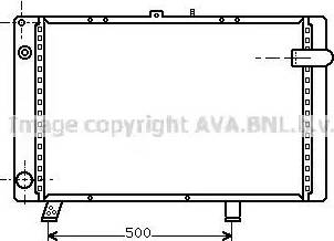 Ava Quality Cooling PE 2044 - Радіатор, охолодження двигуна autocars.com.ua