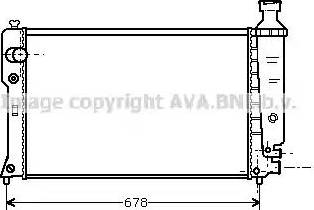 Ava Quality Cooling PE 2068 - Радіатор, охолодження двигуна autocars.com.ua