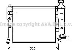 Ava Quality Cooling PE 2092 - Радіатор, охолодження двигуна autocars.com.ua