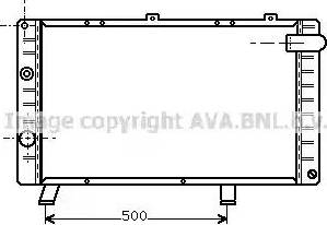 Ava Quality Cooling PE 2093 - Радіатор, охолодження двигуна autocars.com.ua