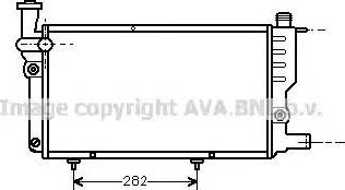 Ava Quality Cooling PE 2095 - Радіатор, охолодження двигуна autocars.com.ua