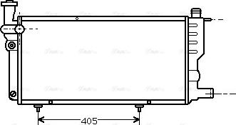 Ava Quality Cooling PE 2099 - Радіатор, охолодження двигуна autocars.com.ua