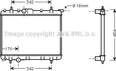 Ava Quality Cooling PE 2246 - Радиатор, охлаждение двигателя autodnr.net