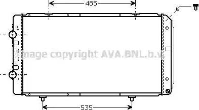 Ava Quality Cooling PE 2268 - Радиатор, охлаждение двигателя avtokuzovplus.com.ua