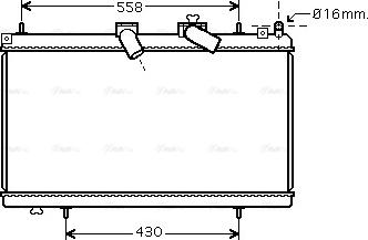 Ava Quality Cooling PE 2296 - Радіатор, охолодження двигуна autocars.com.ua