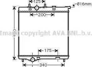 Ava Quality Cooling PE 2298 - Радіатор, охолодження двигуна autocars.com.ua