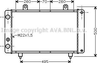 Ava Quality Cooling PE 2319 - Радіатор, охолодження двигуна autocars.com.ua